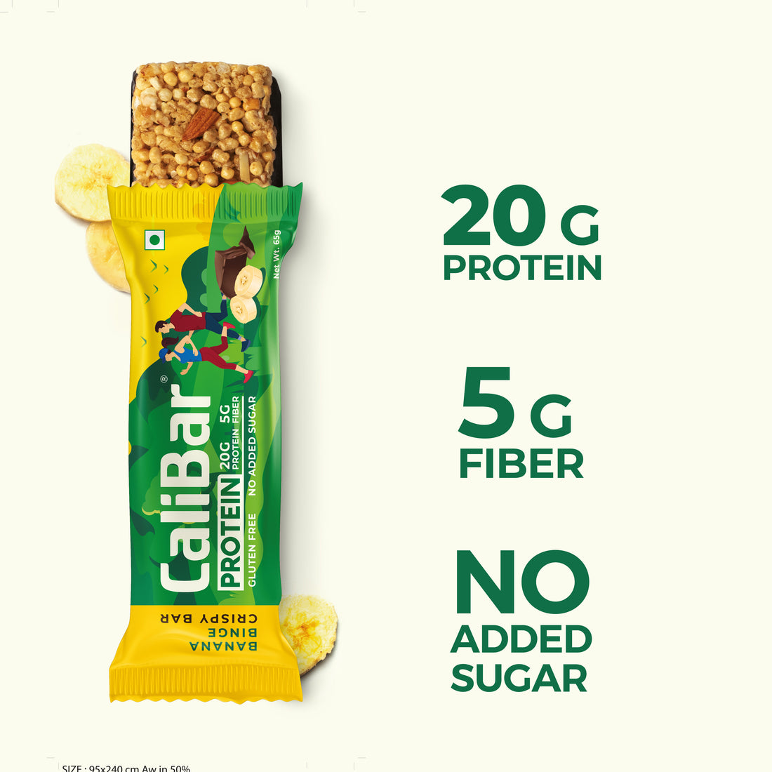 CaliBar 20g Protein Bar - Banana Binge (Pack of 6)