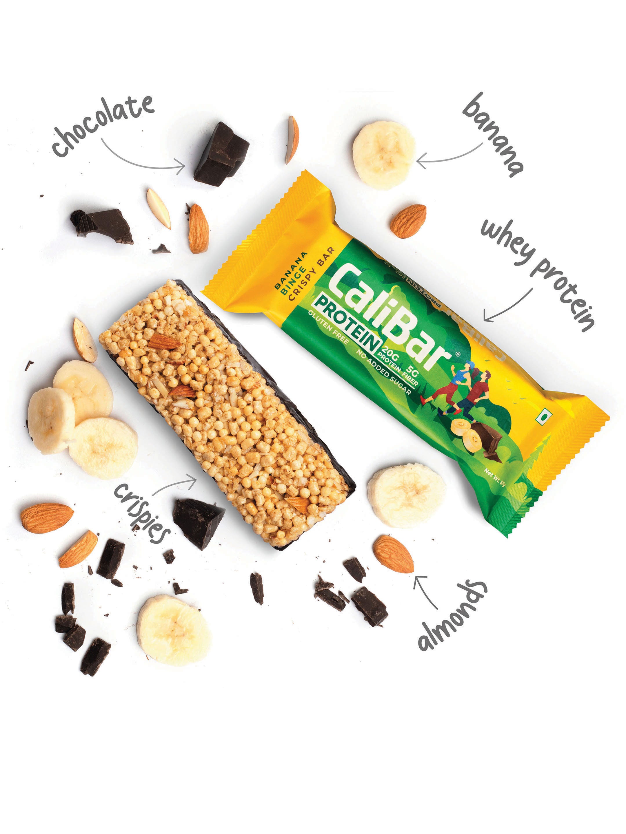 CaliBar 20g Protein Bar - Banana Binge (Pack of 6)