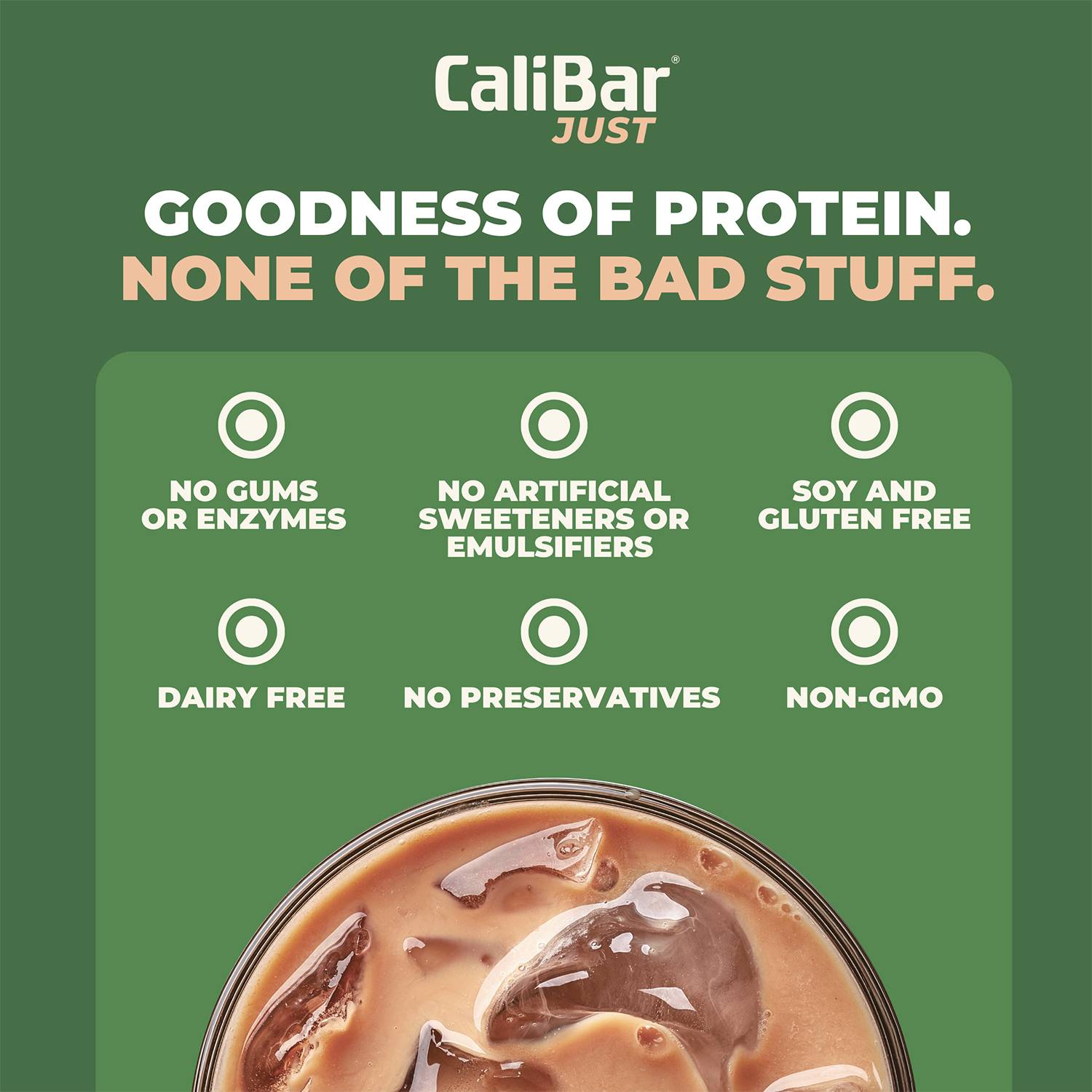 CaliBar Just Chocolate Plant Protein - All Natural Organic Pea Protein + Jaggery + Cocoa